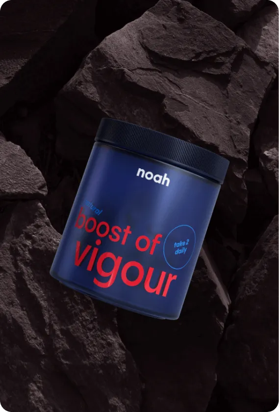 Noah Boost of Vigour supplement jar product image for OTC sale