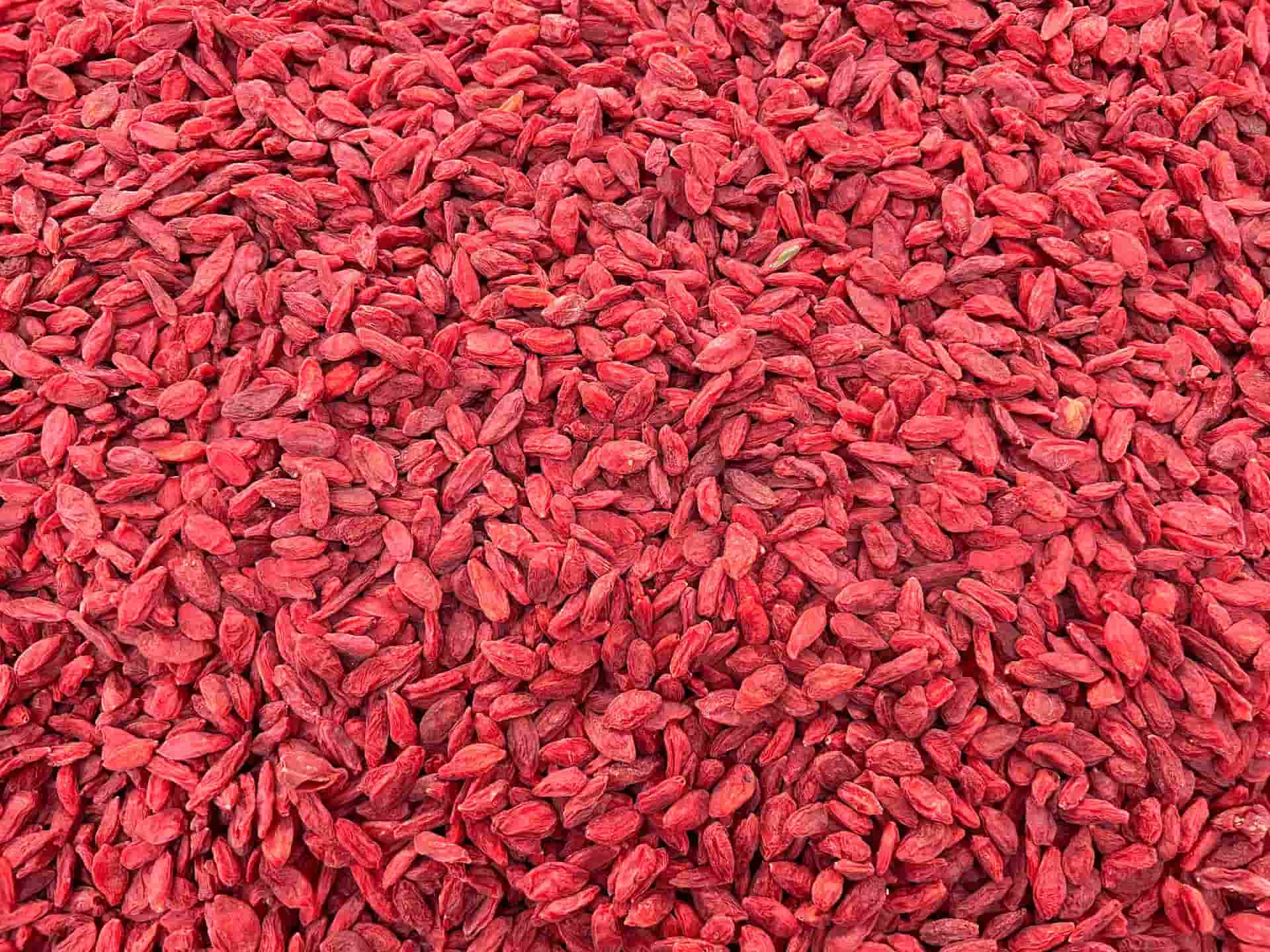 Large assortment of wolfberries/goji berries