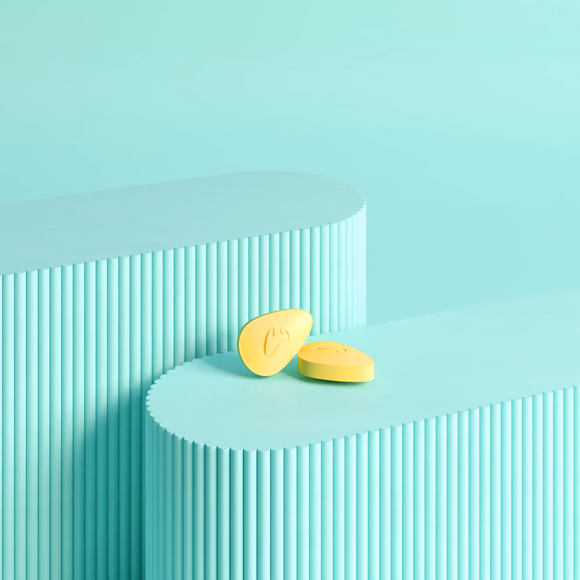 Eli Lilly-branded daily Cialis (5mg) pill. 