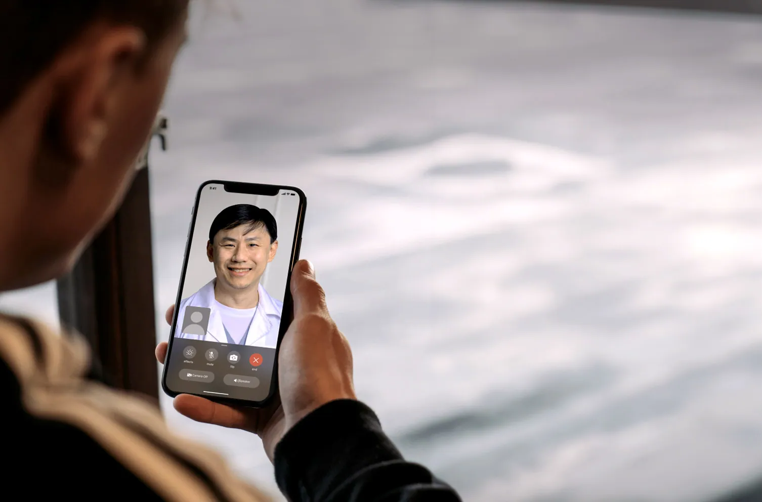 Patient doing an online consultation with Dr. Kevin Chua, the Clinical Lead at Noah